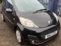 Used Peugeot 107 Active 68 HP (50 kW) 2012 Black Hatchback