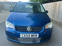 Used VW Touran SE 105 HP (77 kW) 2009 Blue MPV