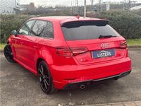 Used Audi A3 Black Edition 2017 Red Hatchback