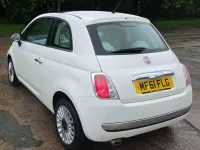 Used Fiat 500 Lounge 2011 White Hatchback