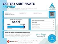 Used Porsche Taycan Performance Package 11 kW (15 HP) 2021 Gentian blue metallic Sedan