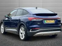 Used Audi Q4 Sportback e-tron S-Line 147 kW (201 HP) 2023 Navarra blue SUV
