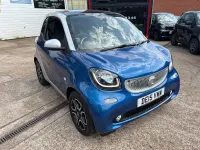 Used Smart ForTwo Coupé Premium 90 HP (66 kW) 2015 Blue Coupe