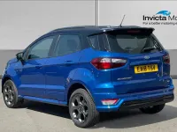 Used Ford Ecosport ST-Line 125 HP (91 kW) 2018 Lightning blue metallic/black roof SUV