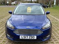 Used Ford Focus Zetec 2017 Blue Hatchback