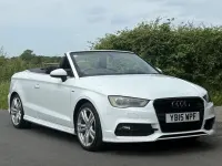 Used Audi A3 Cabriolet S-Line 150 HP (110 kW) 2015 White Cabriolet