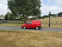 Used Ford Transit Courier 75 HP (55 kW) 2021 Race red (solid paint) Van