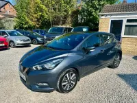 Usado Nissan Micra Acenta 90 HP (66 kW) 2017 Cinzento Citadino