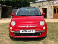 Used Fiat 500 Lounge 85 HP (62 kW) 2012 Red Cabriolet