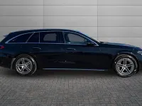 Used Mercedes E200 AMG line 204 HP (150 kW) 2025 Obsidian black Estate