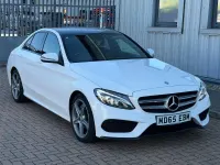 Used Mercedes C220 AMG line 2016 White Sedan