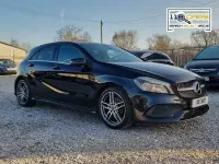 Used Mercedes A160 AMG line 2018 Black Hatchback