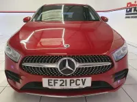 Used Mercedes A250 AMG line 214 HP (157 kW) 2021 Red Hatchback