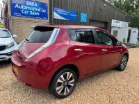 Used Nissan Leaf Tekna 80 kW (109 HP) 2015 Red Hatchback