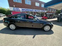 Used Mercedes C200 Elegance 2008 Metallic black Sedan