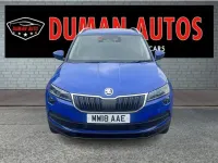Used Skoda Karoq SE L 150 HP (110 kW) 2018 Blue SUV