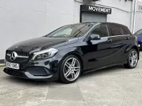 Used Mercedes A200 AMG line 136 HP (100 kW) 2017 Black Hatchback