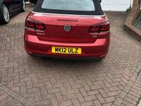 Used VW Golf Cabriolet GT 2012 Red Cabriolet