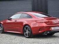 Begagnad Mercedes E220 AMG line 2017 Röd Sportkupé