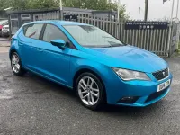 Usado Seat Leon SE 150 HP (110 kW) 2014 Azul Citadino