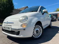 Used Fiat 500 Lounge 69 HP (50 kW) 2012 White Hatchback