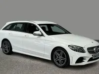 Used Mercedes C220 AMG line 194 HP (142 kW) 2019 White Estate