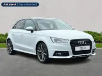 Used Audi A1 Black Edition 123 HP (90 kW) 2018 White Hatchback