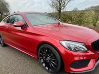 Used Mercedes C300 AMG line 245 HP (180 kW) 2017 Red Coupe