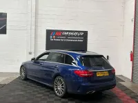Used Mercedes C250 AMG Line Premium Plus 204 HP (150 kW) 2015 Blue Estate