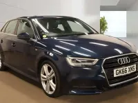 Used Audi A3 Sportback S-Line 2016 Blue Hatchback