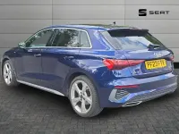 Używany Audi A3 S-Line 147 KM (108 kW) 2023 Niebieski Sedan/Limuzyna