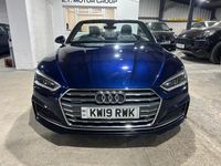 Used Audi A5 Cabriolet S-Line 190 HP (139 kW) 2019 Blue Cabriolet