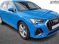 Used Audi Q3 S-Line 150 HP (110 kW) 2020 Turbo blue, solid SUV