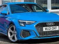 Used Audi A3 Sportback S-Line 2021 Blue Hatchback