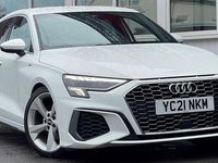 Used Audi A3 Sportback S-Line 150 HP (110 kW) 2021 White Hatchback