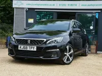 Used Peugeot 308 SW GT-line 130 HP (95 kW) 2019 Black Estate