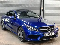Usado Mercedes E220 AMG line 177 CV (130 kW) 2016 Azul Coupe