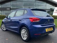 Used Seat Ibiza SE Technology 94 HP (69 kW) 2021 Blue Hatchback