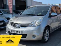 Used Nissan Note N-TEC 110 HP (80 kW) 2011 Silver Hatchback