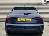 Used Audi A3 Black Edition 150 HP (110 kW) 2023 Blue Sedan
