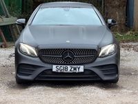 Used Mercedes E220 AMG line 2018 Black Coupe