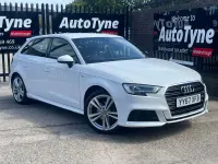 Used Audi A3 S-Line 150 HP (110 kW) 2017 White Hatchback