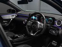Used Mercedes A180 AMG Line Premium 136 HP (100 kW) 2022 Blue Hatchback