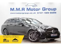 Używany Mercedes C220 AMG line 2019 Czarny Kombi