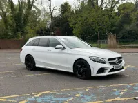 Usado Mercedes C220 AMG line 2019 Branco Carrinha