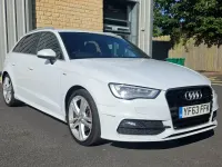 Used Audi A3 S-Line 2013 White Hatchback