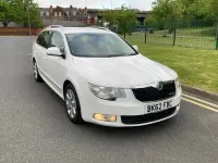 Second-hand Skoda Superb GreenLine 105 CP (77 kW) 2012 Alb Break