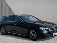 Used Mercedes E220 AMG line 197 HP (144 kW) 2026 Obsidian black metallic Estate