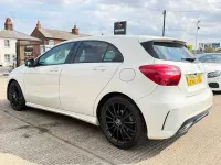 Used Mercedes A180 AMG line 109 HP (80 kW) 2016 White Hatchback