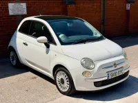 Used Fiat 500 Lounge 69 HP (50 kW) 2010 White Hatchback